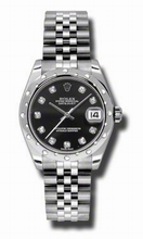 Rolex  Datejust 178344BKDJ Ladies Watch