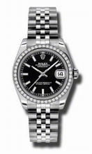 Rolex  Datejust 178384BKSJ Ladies Watch