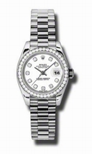 Rolex  Datejust 179136WDP Platinum Watch