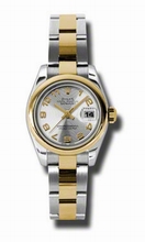 Rolex  Datejust 179163SCAO Silver Concentric Circle Watch