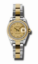 Rolex  Datejust 179173CAO Stainless Steel and 18kt Yellow Gold Watch