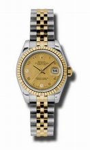 Rolex  Datejust 179173CGDMADJ Champagne Goldust Mother of Pearl Watch