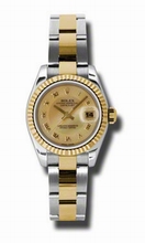 Rolex  Datejust 179173CMRO Ladies Watch