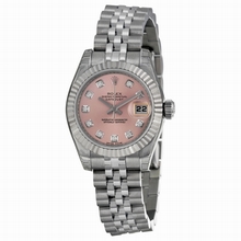 Rolex  Datejust 179174-PDJ Pink With 10 Diamonds Watch