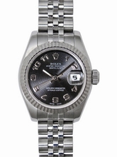 Rolex  Datejust 179174BKCAJ Black Concentric Watch