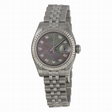 Rolex  Datejust 179174BMDJ Black Mother of Pearl Watch