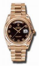 Rolex  Day-Date 118235BKAP 18kt Rose Gold Watch