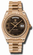 Rolex  Day-Date II 218235BRWAP Brown Wave Watch