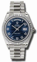 Rolex  Day-Date II 218239BLWAP 18kt White Gold Watch