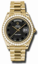 Rolex  Day-Date II 218348BKCAP Black Concentric Watch