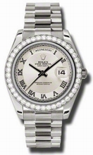 Rolex  Day-Date II 218349IVCRP Ivory Concentric Watch