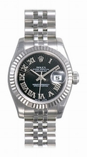 Rolex  Lady Datejust 179174-BKSBRJ Stainless Steel Watch
