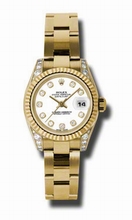 Rolex  Lady Datejust 179238WDO 18kt Yellow Gold Case Set With 24 Diamonds Watch