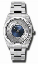 Rolex  Oyster Perpetual No Date 116000SCBLAO Stainless Steel Watch