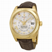 Rolex  Sky Dweller 326138 Silver Sunray Watch