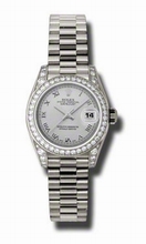 Rolex  Lady Datejust 179159SRP 18k White Gold Diamond Watch